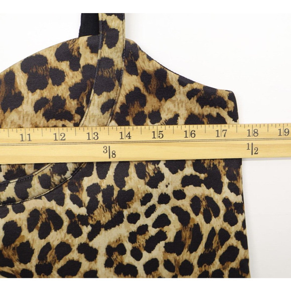 Anthropologie Dhruv Women's Leopard Print Mini Dress Sz M - Picture 4 of 11